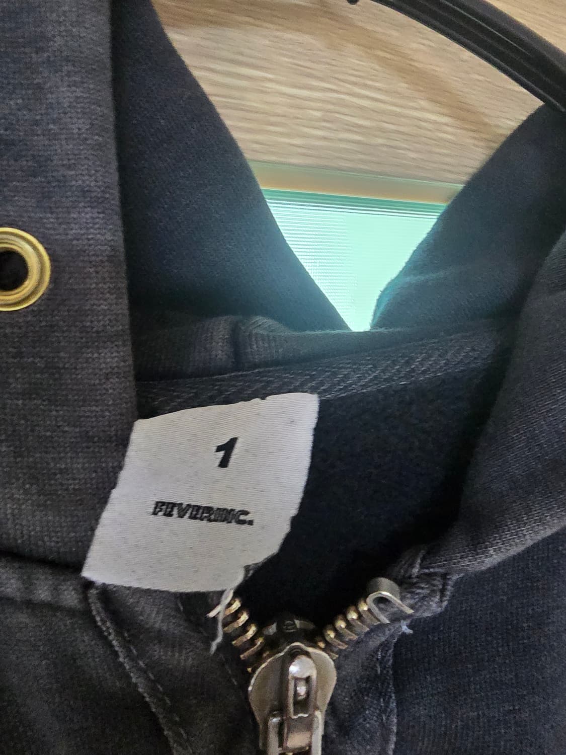 1] 블라인드파일드 후드집업 블랙 상품이미지3