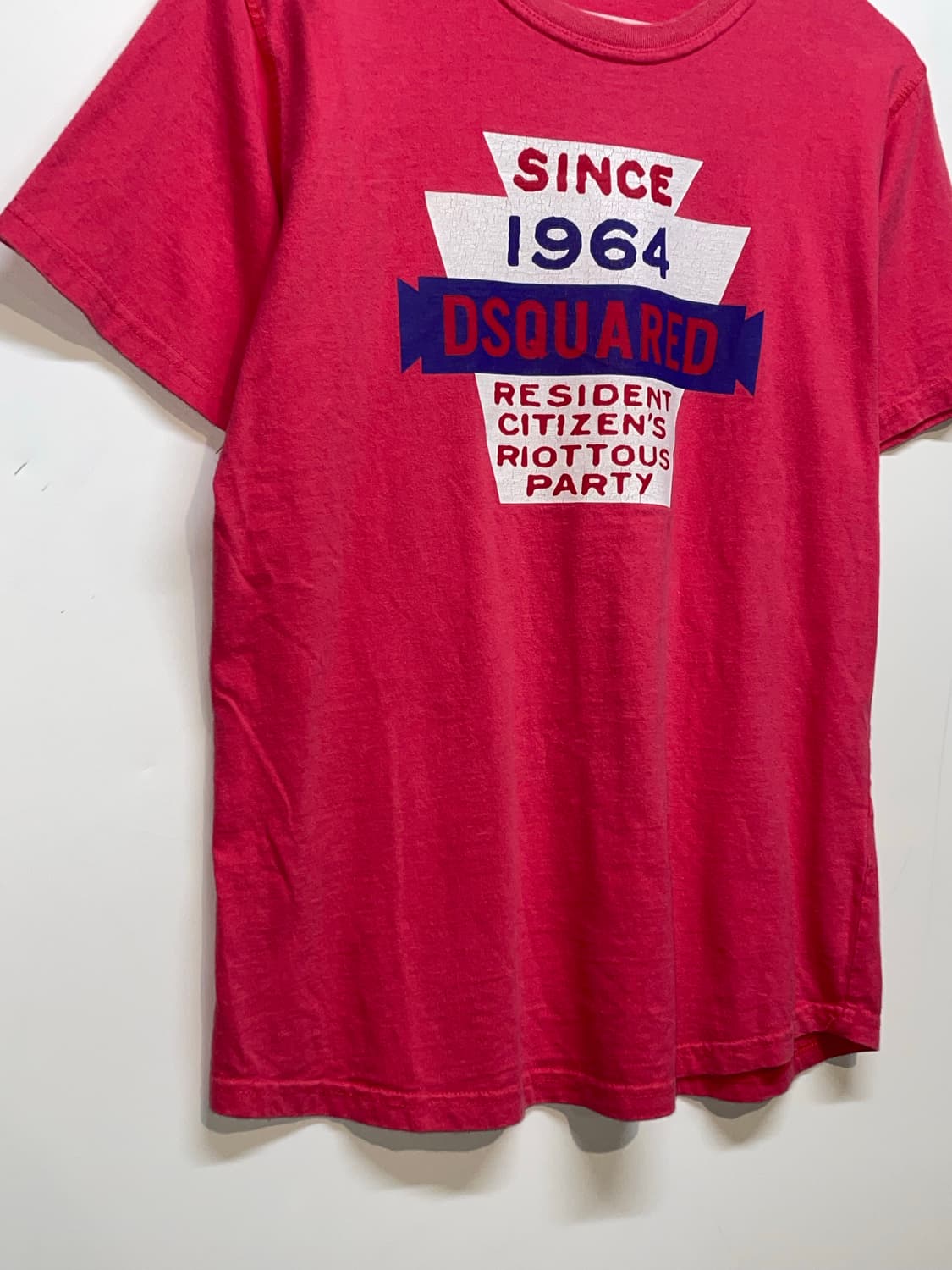 디스퀘어드2 1964 반팔 티셔츠 레드 상품이미지4