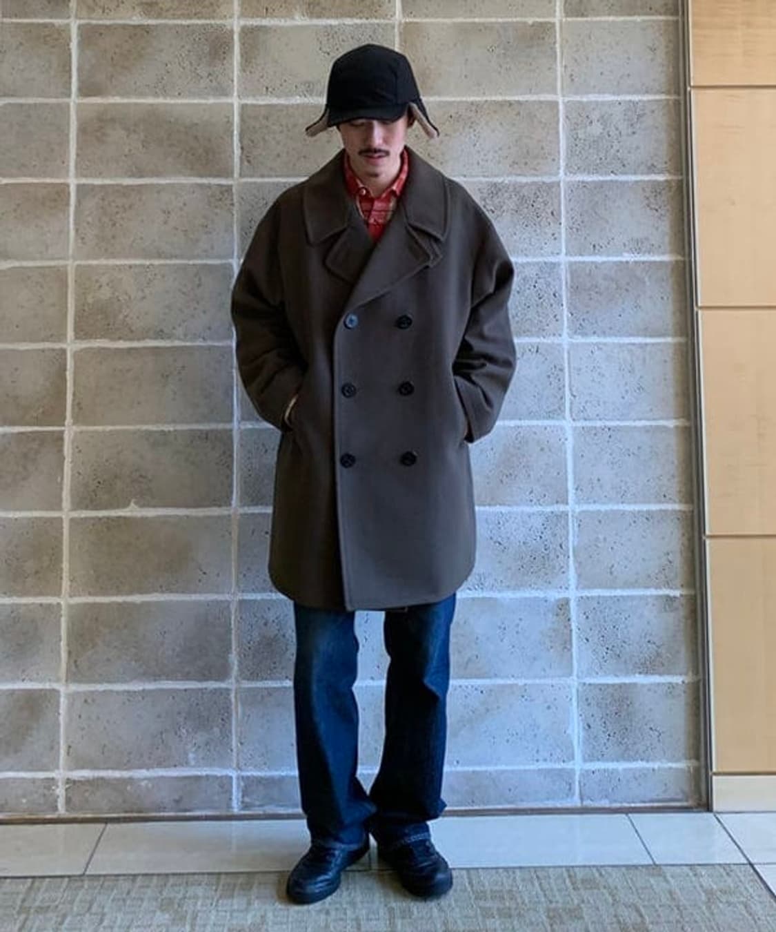 BEAMS Fleece Easy Pea Coat 상품이미지2