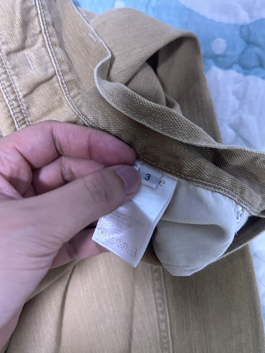 [3] 타일레 베이지 커브드 데님 팬츠 상품이미지6