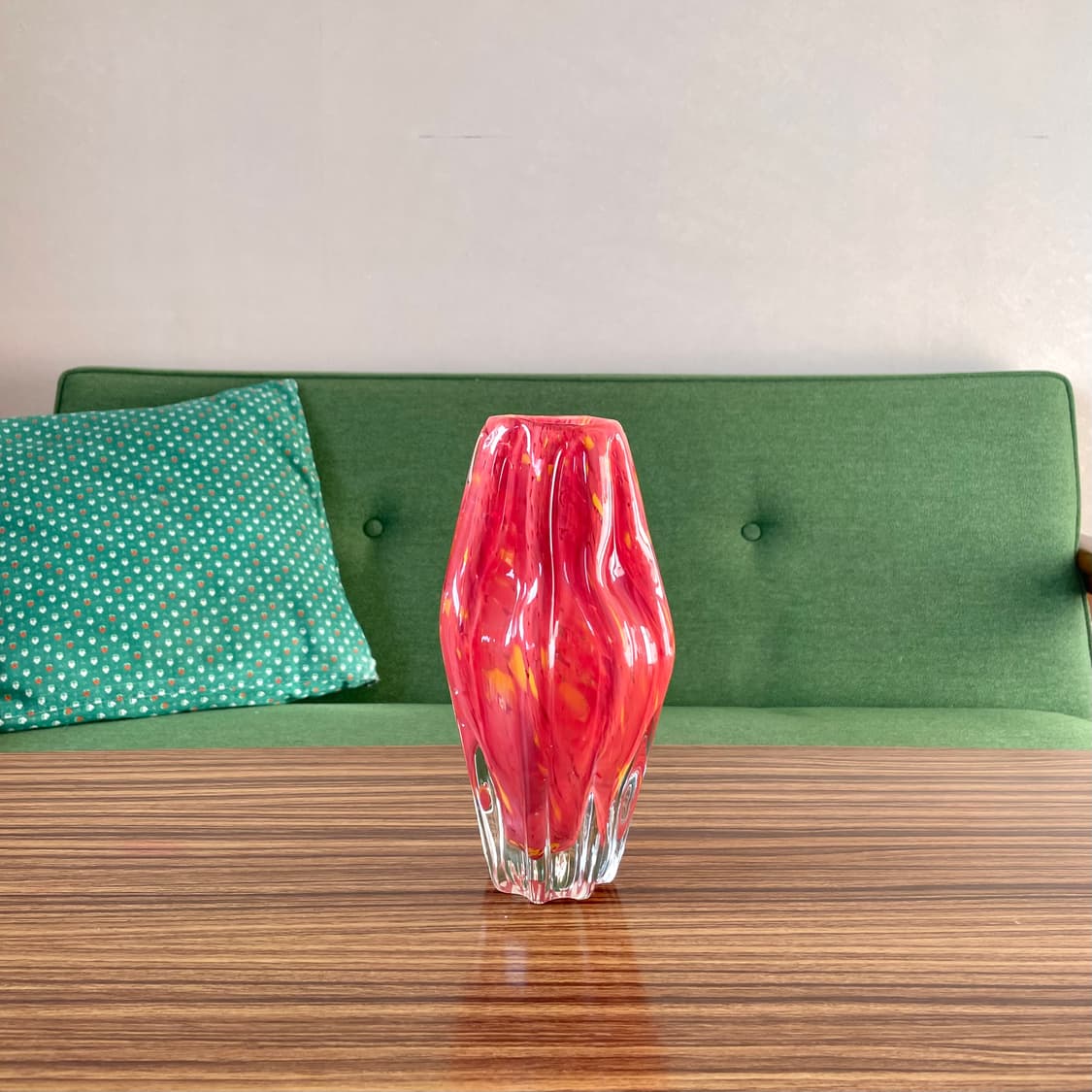[70’s Vintage] 빈티지 블로운 글라스 유리 화병 상품이미지3