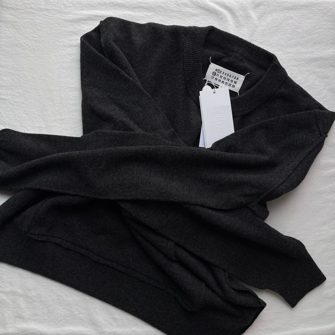 [S] 마르지엘라 울 캐시미어 니트 차콜 상품이미지2