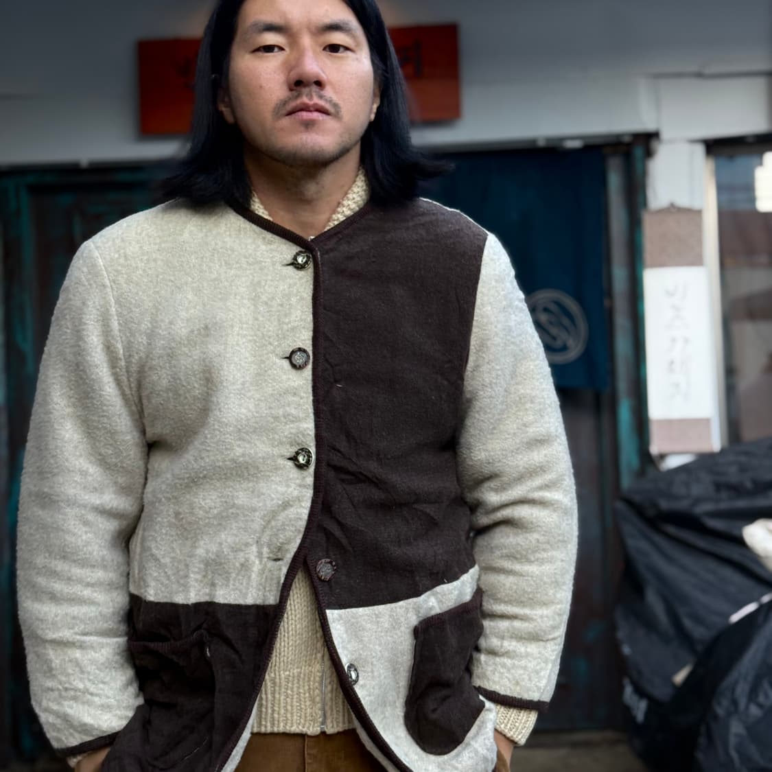 60-70's 빈티지 티롤리안 가디건 100-105 상품이미지7