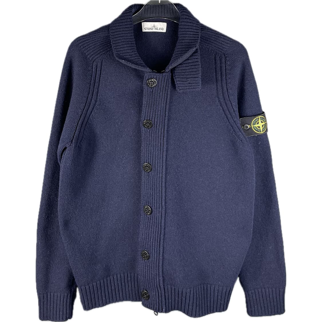 [M] 스톤아일랜드 와펜 버튼 집업 니트 가디건 상품이미지1