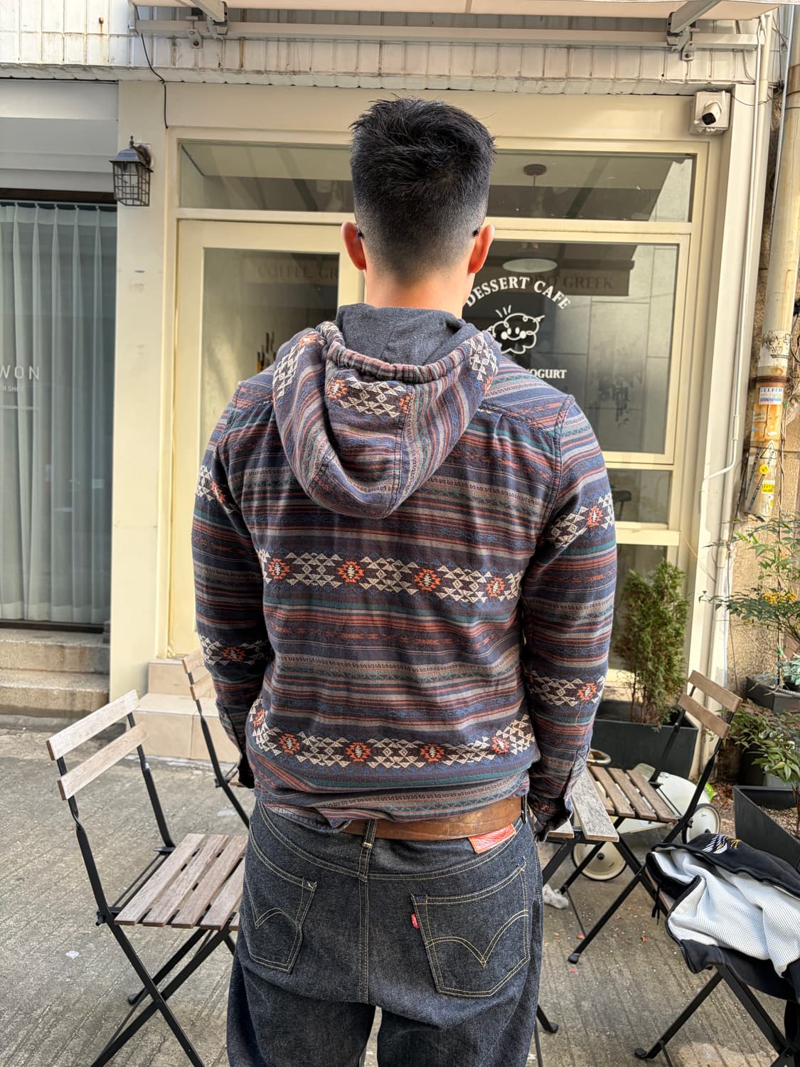 Kavu aztec pattern cotton hood zip-up 상품이미지9