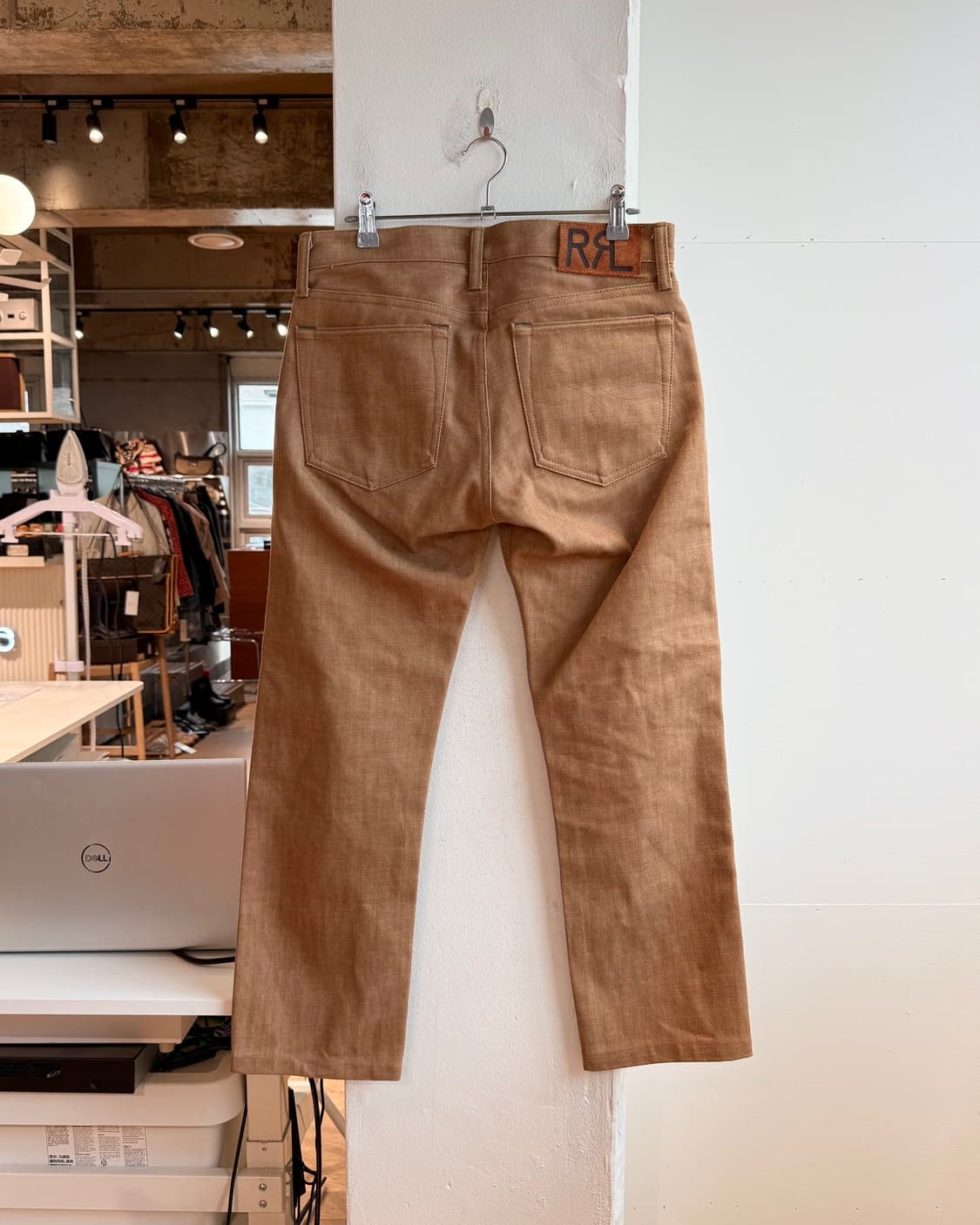 더블알엘 브라운 데님 슬림 팬츠  상품이미지5