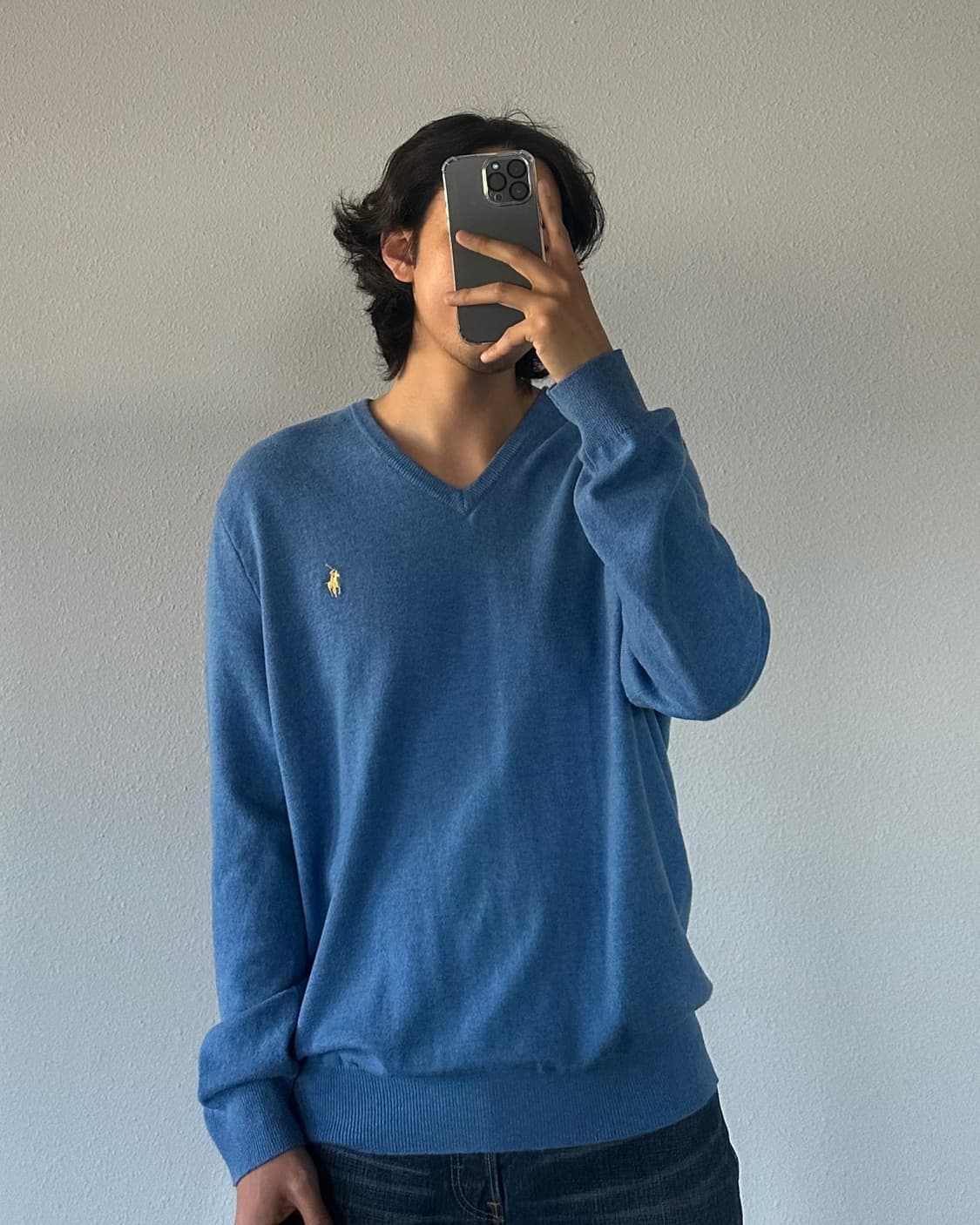 [XXL]폴로 랄프로렌 메리노울 브이넥 니트 상품이미지1