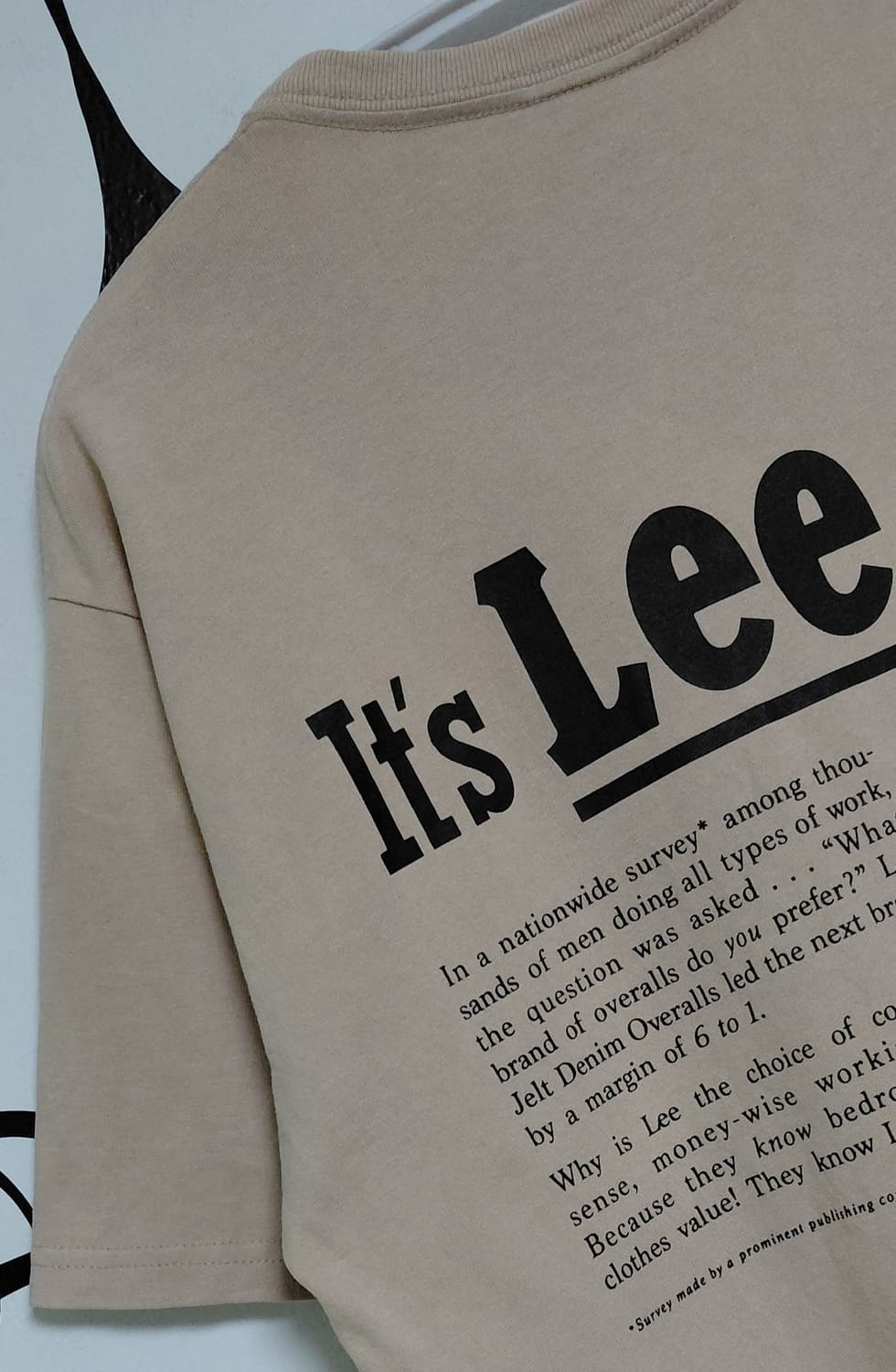 [M] Lee(리) 빈티지 아카이브 그래픽 반팔 티셔츠 (베이지) 상품이미지7