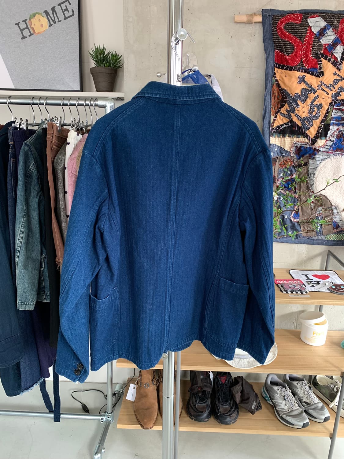 Outil 우티 인디고 더블 블레이저 자켓 상품이미지2