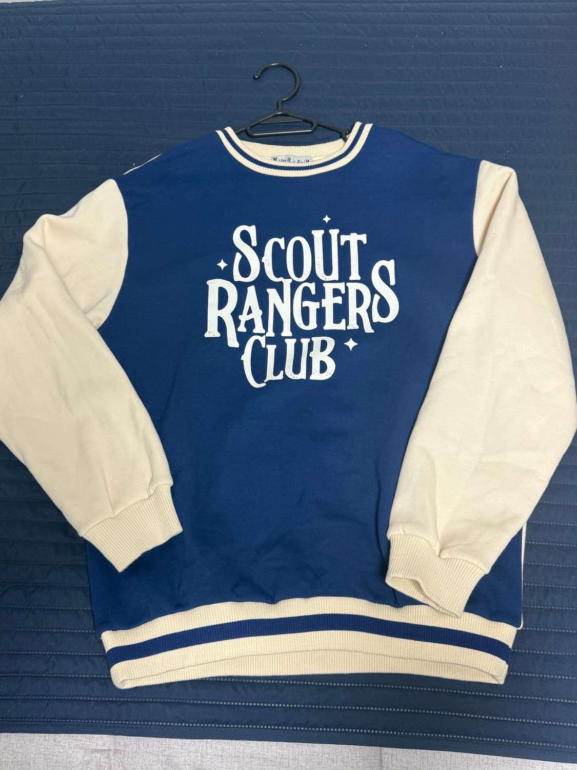 FCMM 기모 배색 맨투맨 상품이미지1