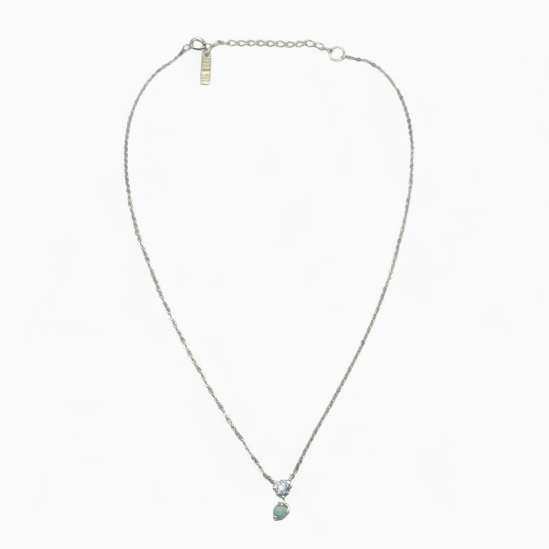 안나수이 하트 펜던트 실버 목걸이 (랩다이아 세팅) 상품이미지5