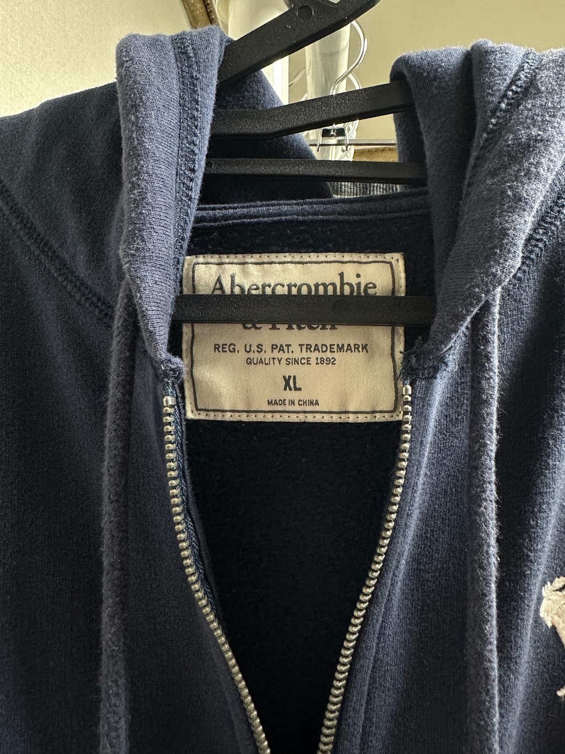 아베크롬비 대장급 아방핏 후드집업 네이비 상품이미지2