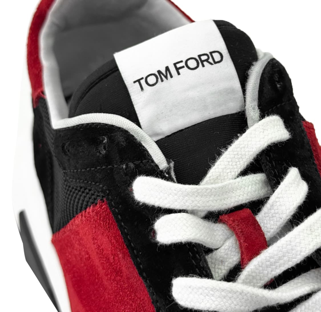 [11] TOMFORD 톰포드 남성 스웨이드 자가 로우탑 스니커즈 레드 상품이미지8