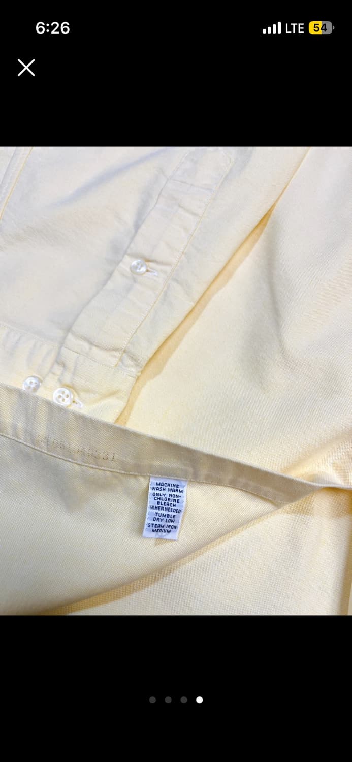 폴로 파스텔 노랑 옥스포드 셔츠 상품이미지3