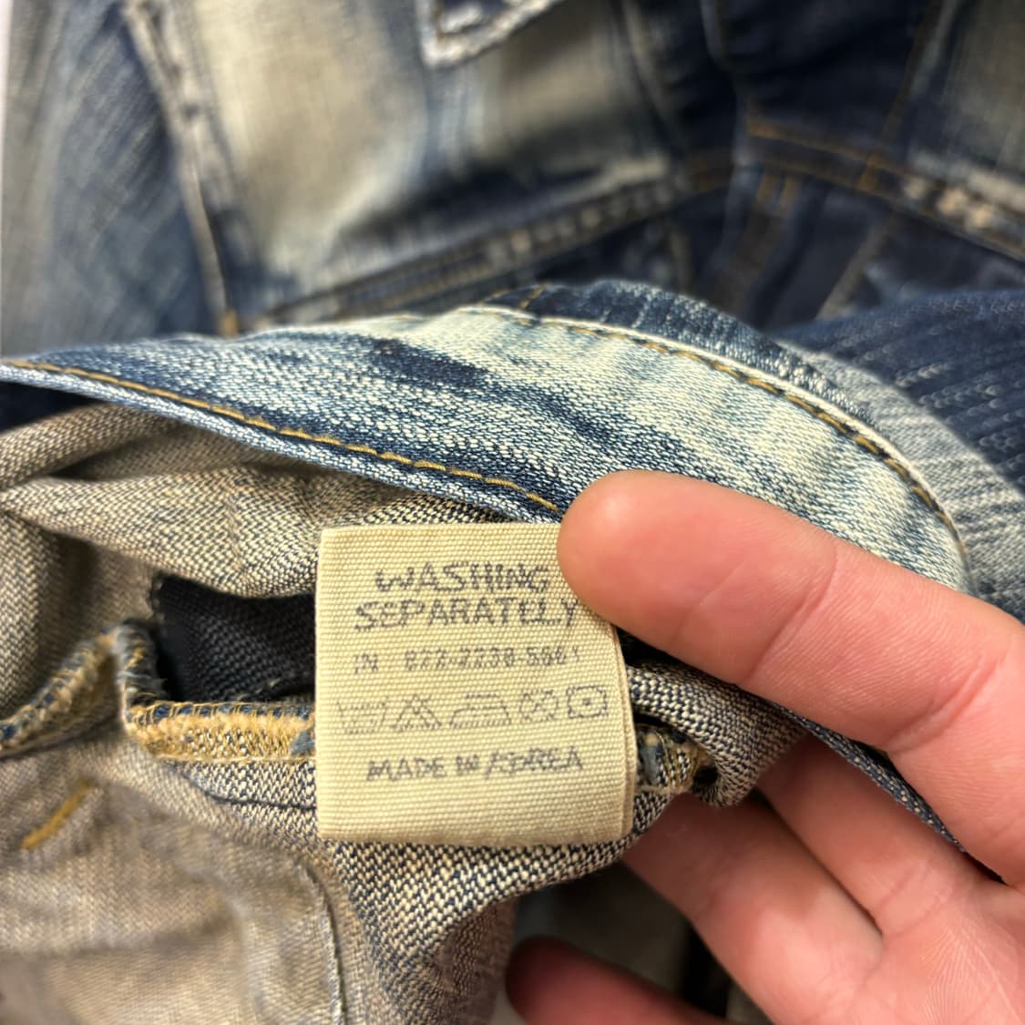 VTG 빈티지 데님 워싱 자켓 L 상품이미지8