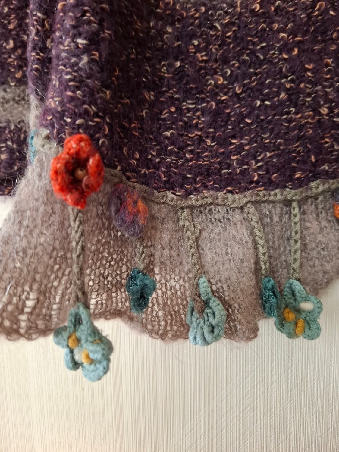 일본빈티지 꽃장식 유니크 가디건 상품이미지7