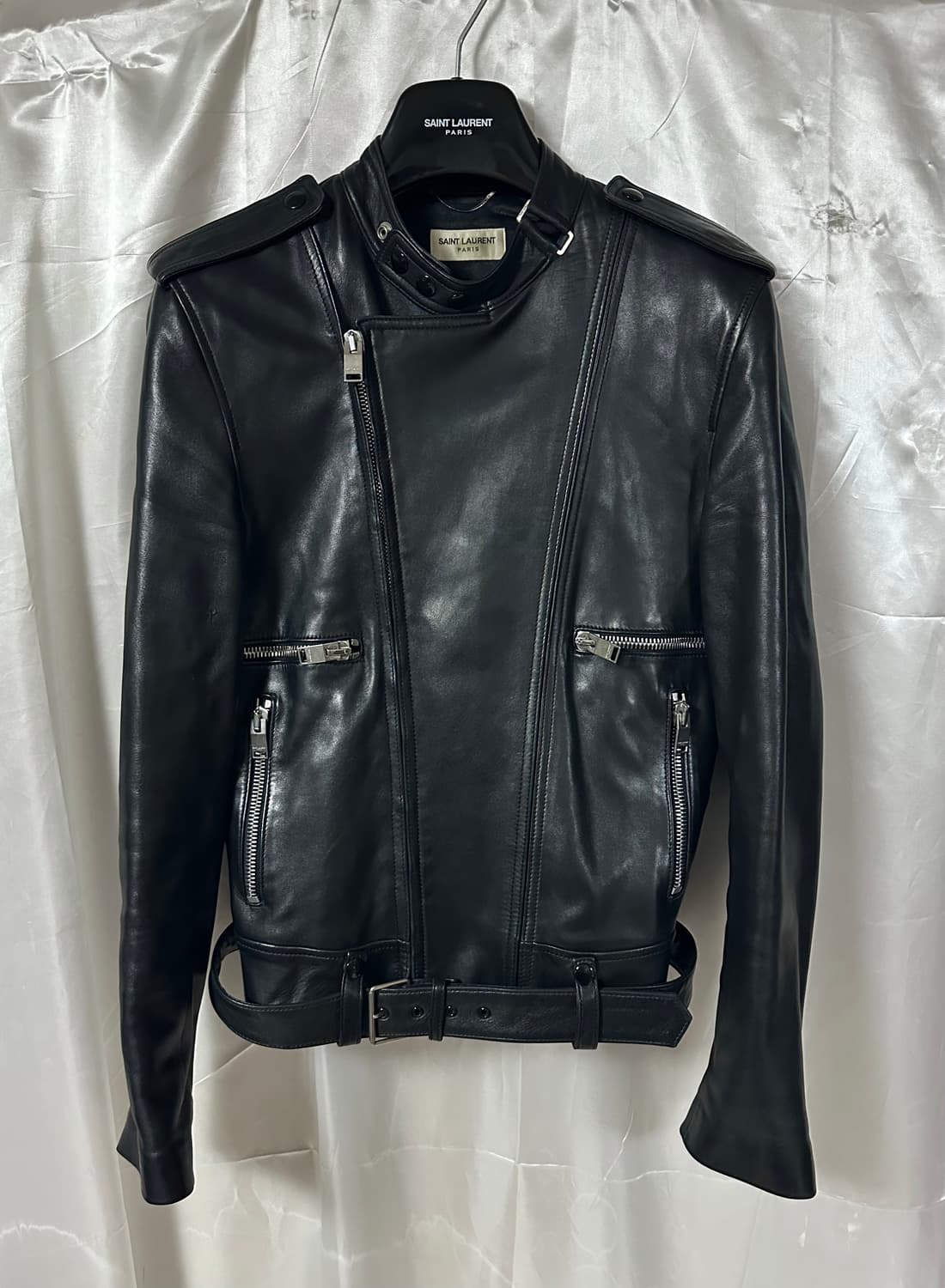 생로랑 SS13 카페 레이서 레더 자켓 상품이미지3