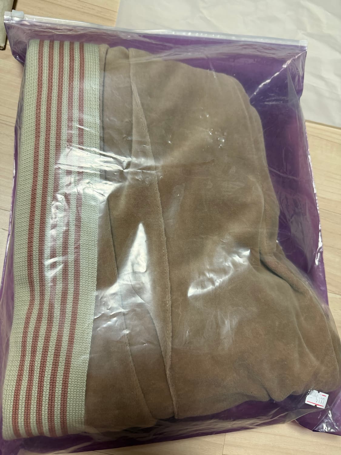 니들스 Needles 벨루어 트랙 팬츠 베이지 XL 상품이미지6