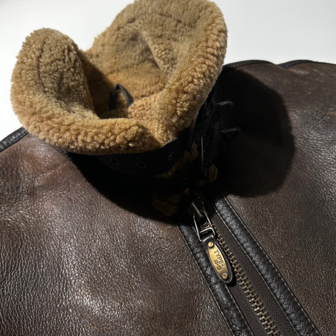 스투시 B-3 램스킨 시어링 무스탕 봄버 자켓 상품이미지5