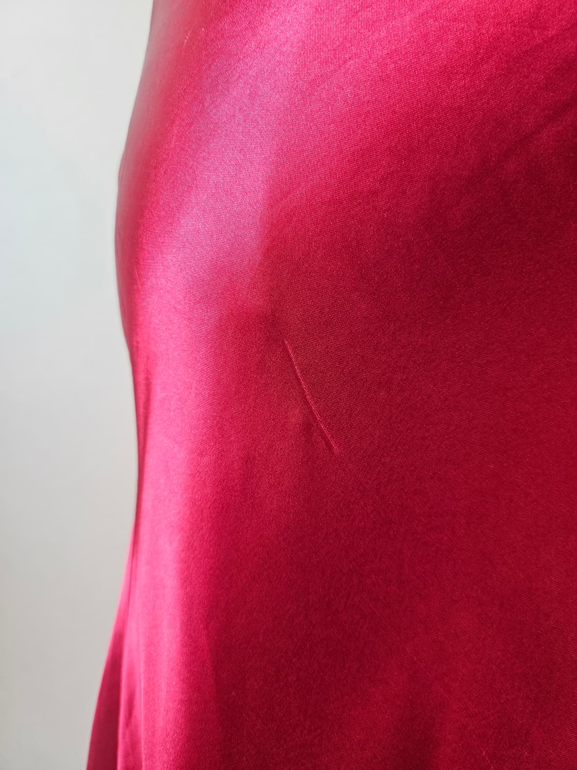 레드 새틴 슬립 롱드레스 / 글램 실루엣 / 해외무드 드레스 상품이미지7