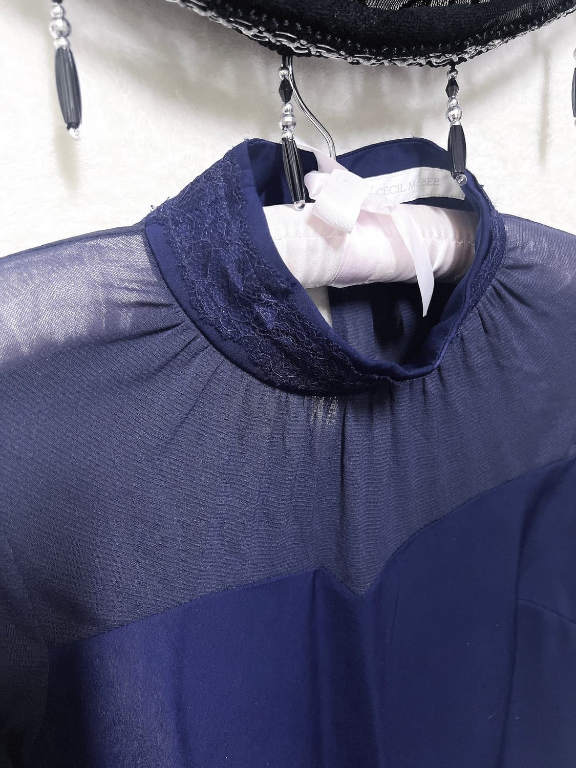 세실맥비 오네갸루 히메 섹시 시스루 레이스 블라우스 아게하 고스펑크 핀터 상품이미지9