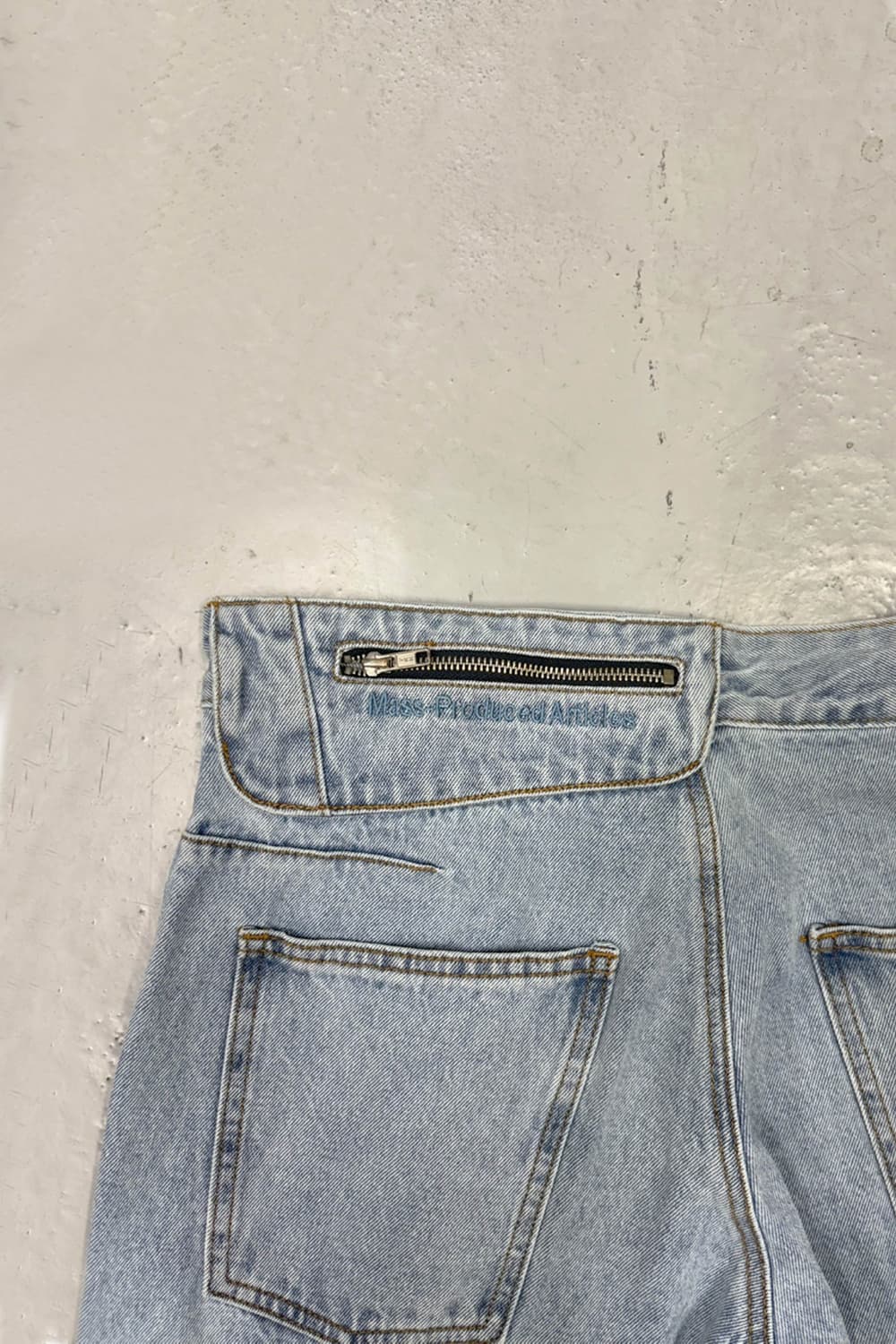 플라스틱프로덕트 드리프트 데님 팬츠 스틸 블루 S 상품이미지3