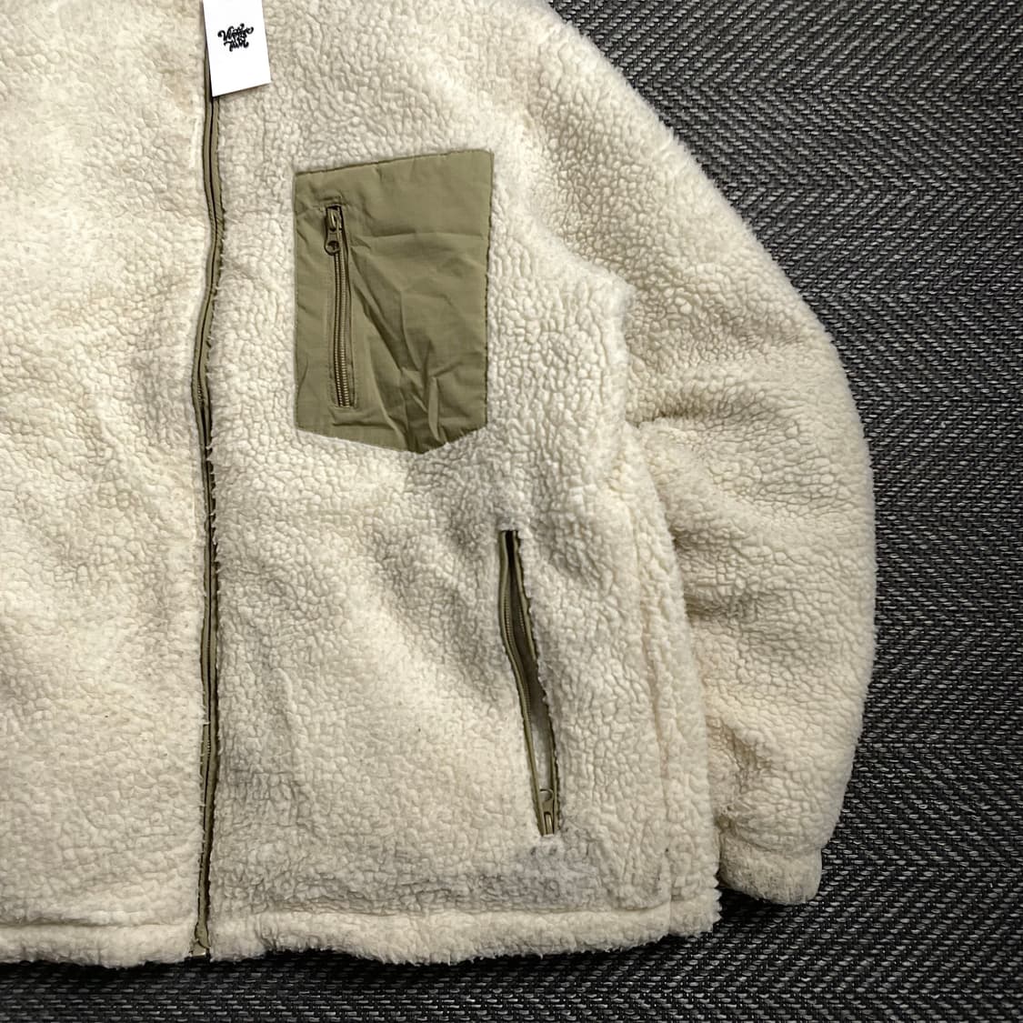 빈티지 리버시블 양털 플리스 오버핏 점퍼 자켓 o 4022 상품이미지6
