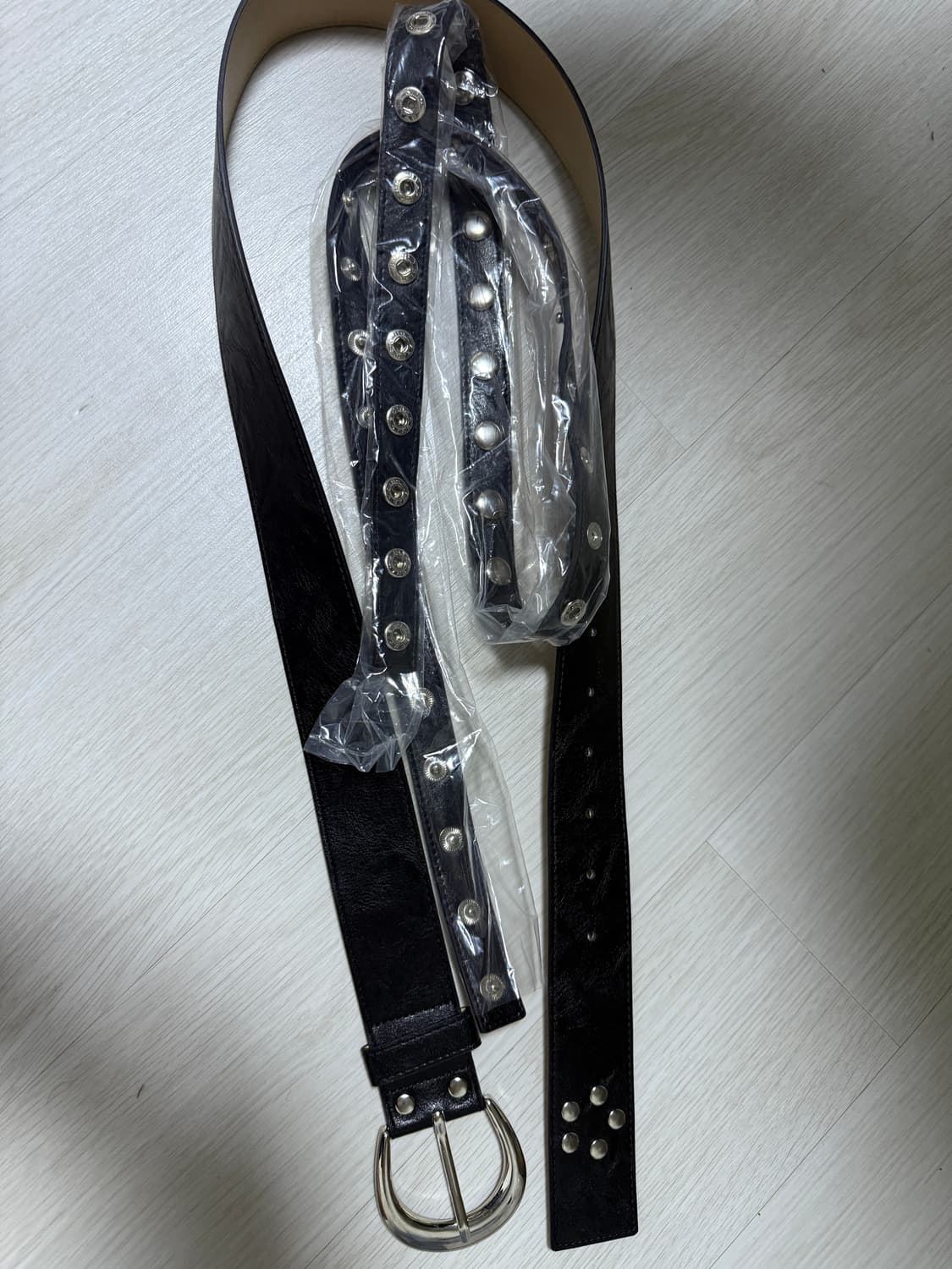 파르티멘토우먼 3way double layered belt 블랙 상품이미지3