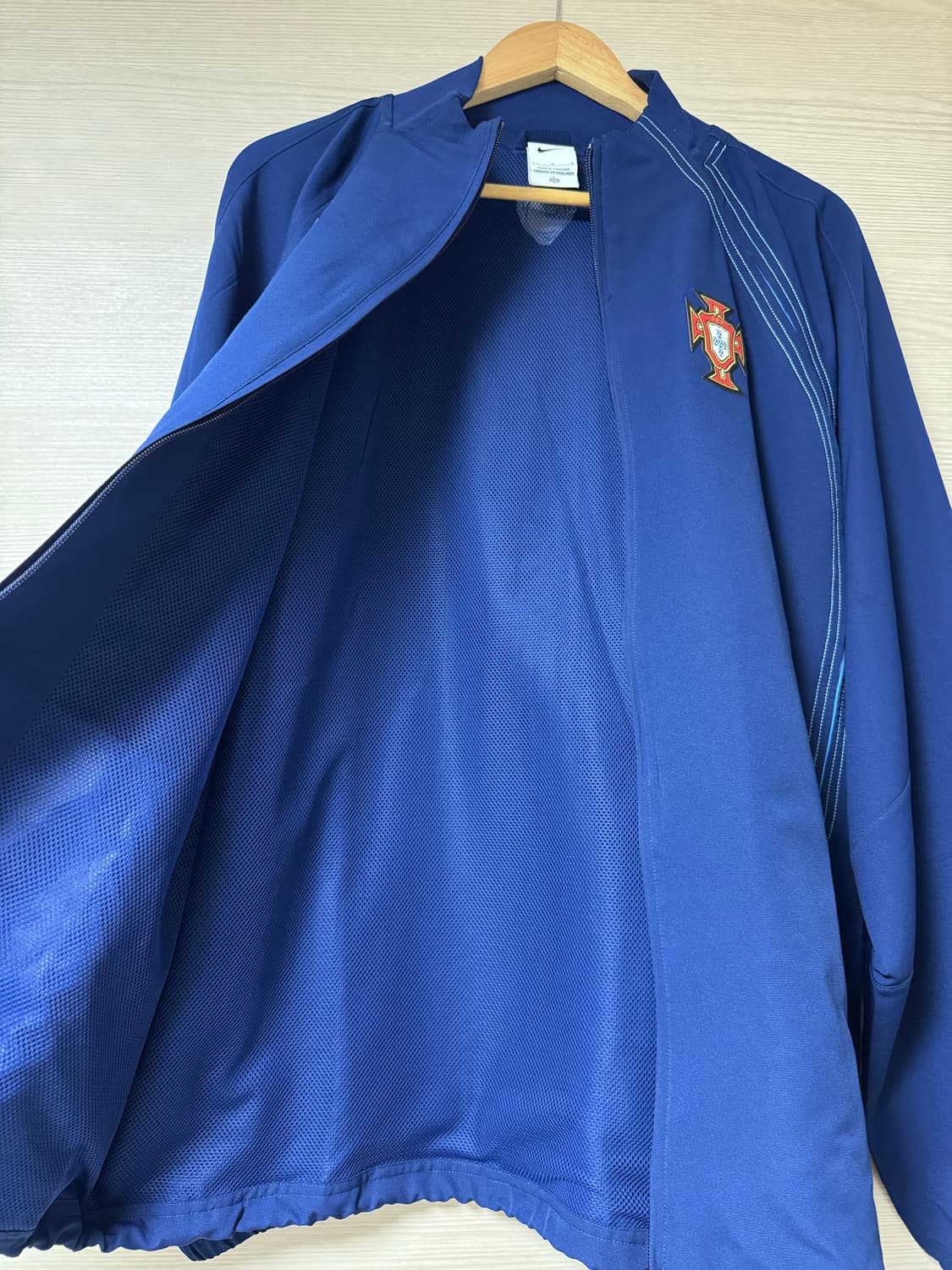 나이키 포르투갈 2004 레트로 사커 레플리카 트랙 자켓 블루 보이드  상품이미지7
