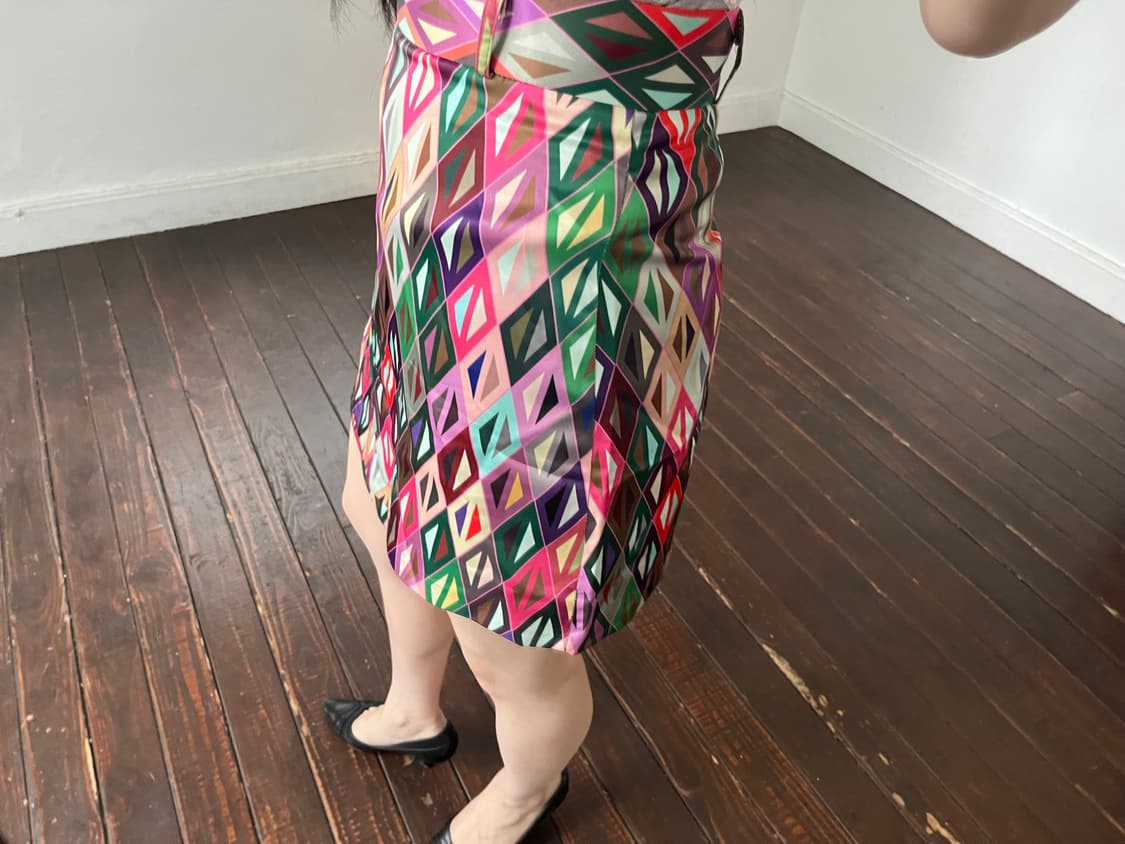 기하학 무늬 스커트 상품이미지1