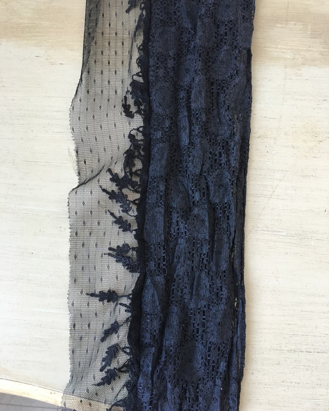 lace t rimming crochet scarf 상품이미지5