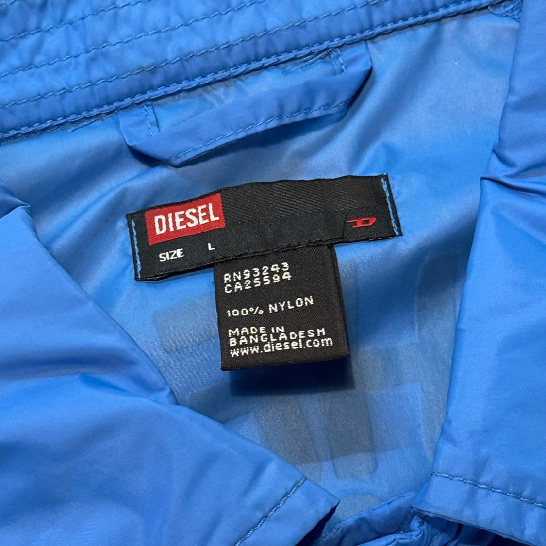 디젤 코치자켓 빅로고 (L-XL) 블루 상품이미지9