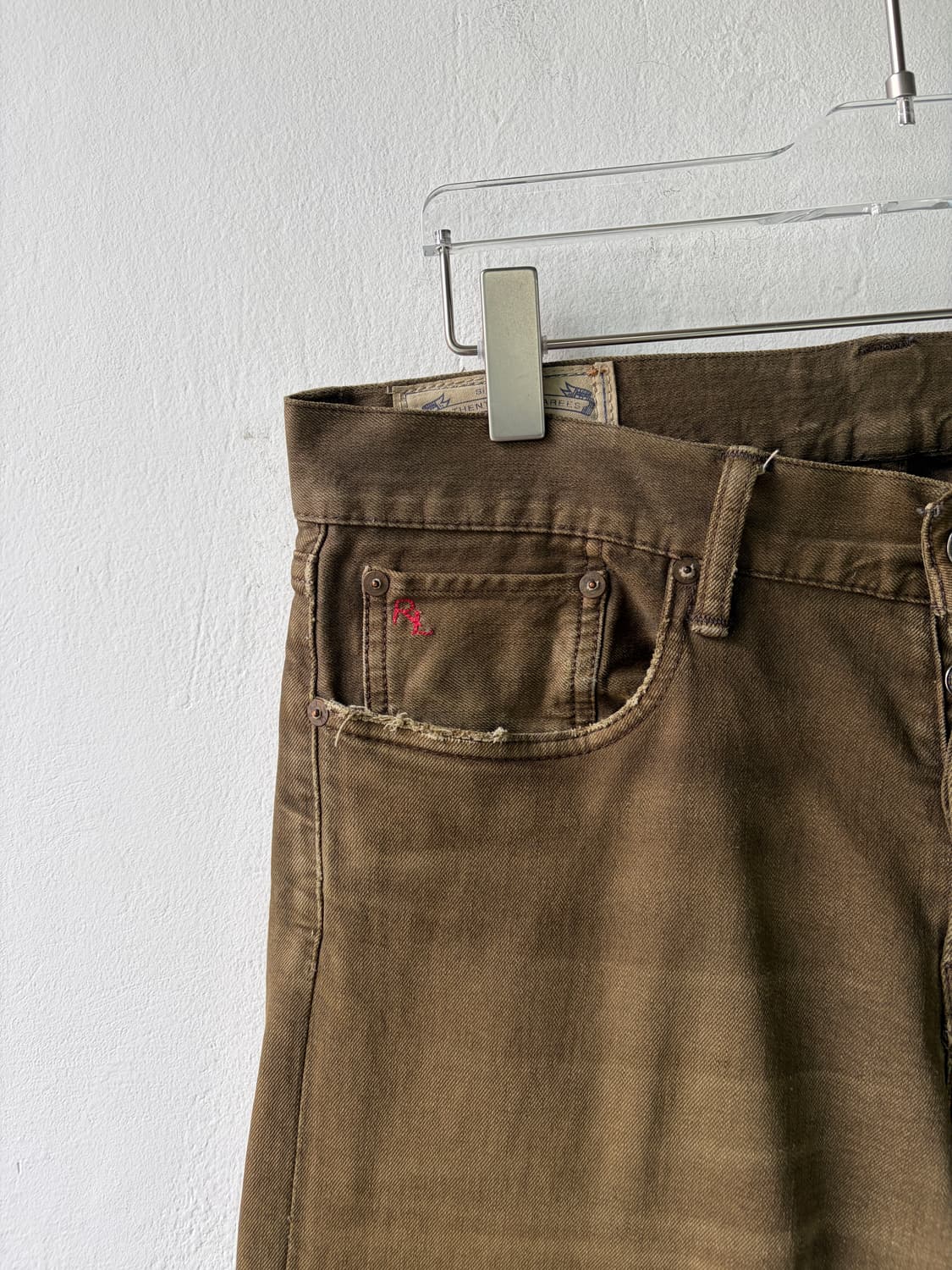 폴로 베이지 워싱 진  상품이미지3