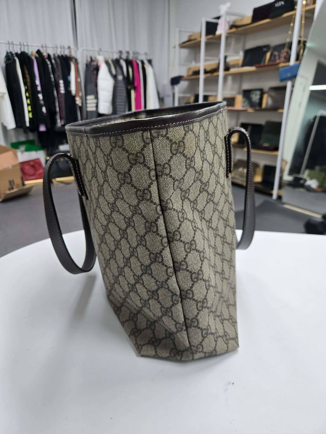 [A급컨디션] 구찌 시그니처 자가드 토트백 상품이미지4