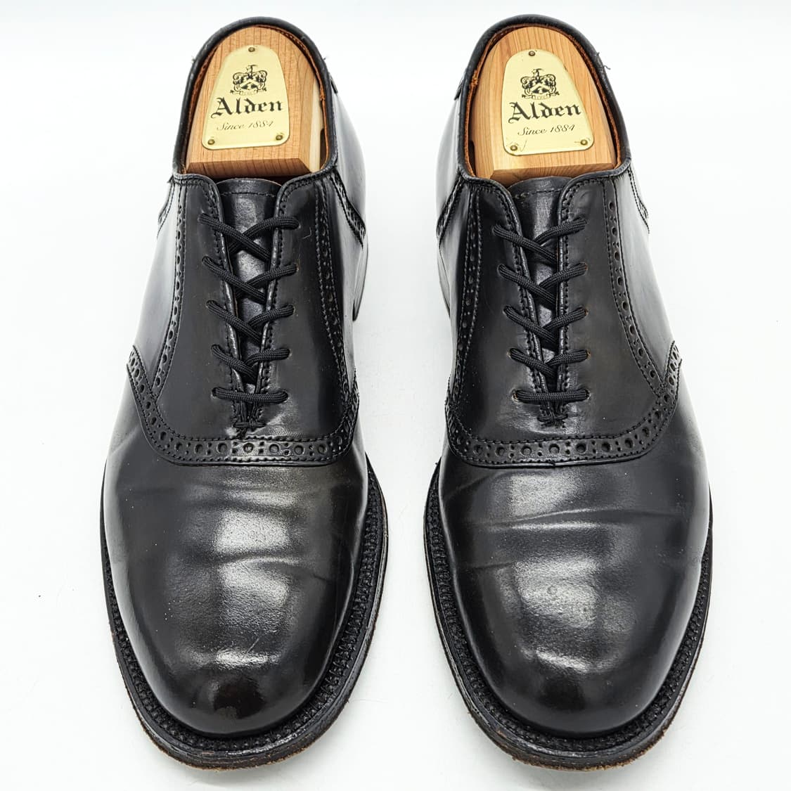 Alden 알든 993 쉘 코도반 새들슈즈 블랙 (7 D) 상품이미지6