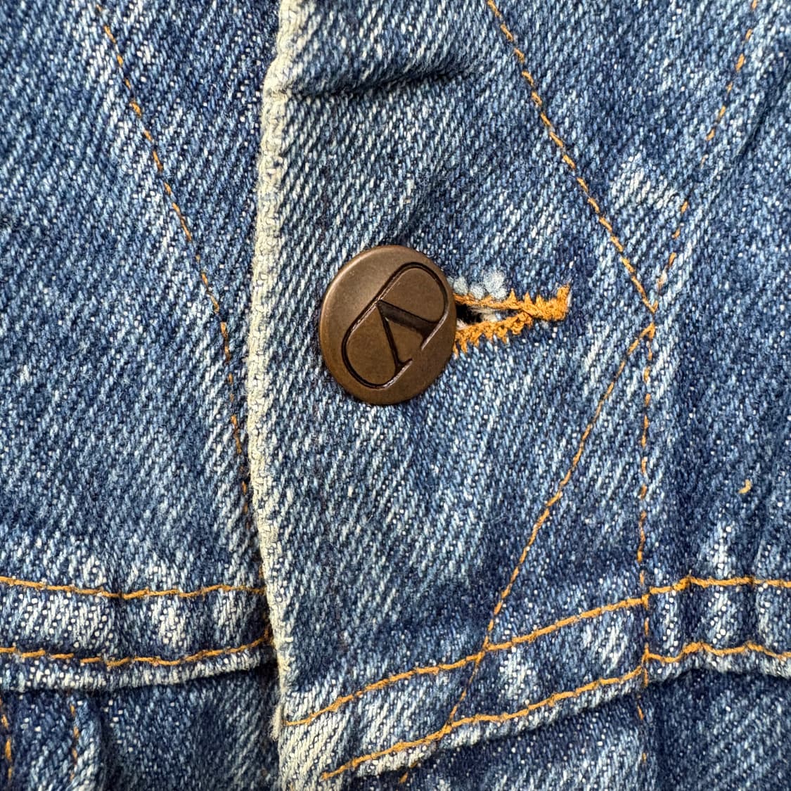 발렌티노 빈티지 청바지 데님 자켓 남성XL 상품이미지3