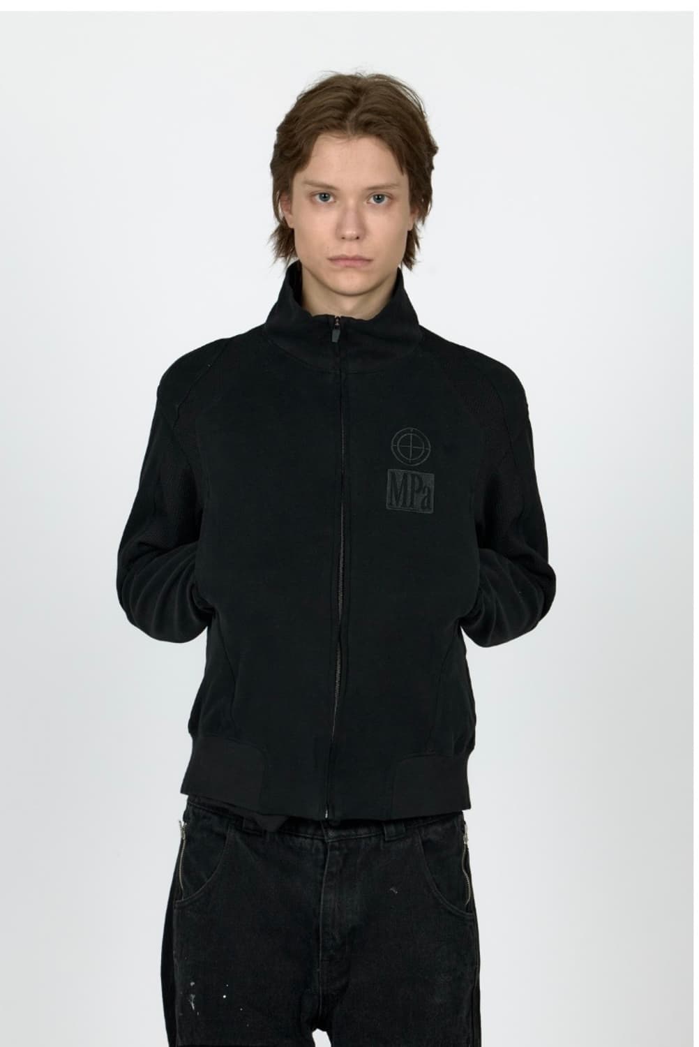 (S) MPa CONTRAST ZIPPED JACKET (BLACK)  상품이미지1