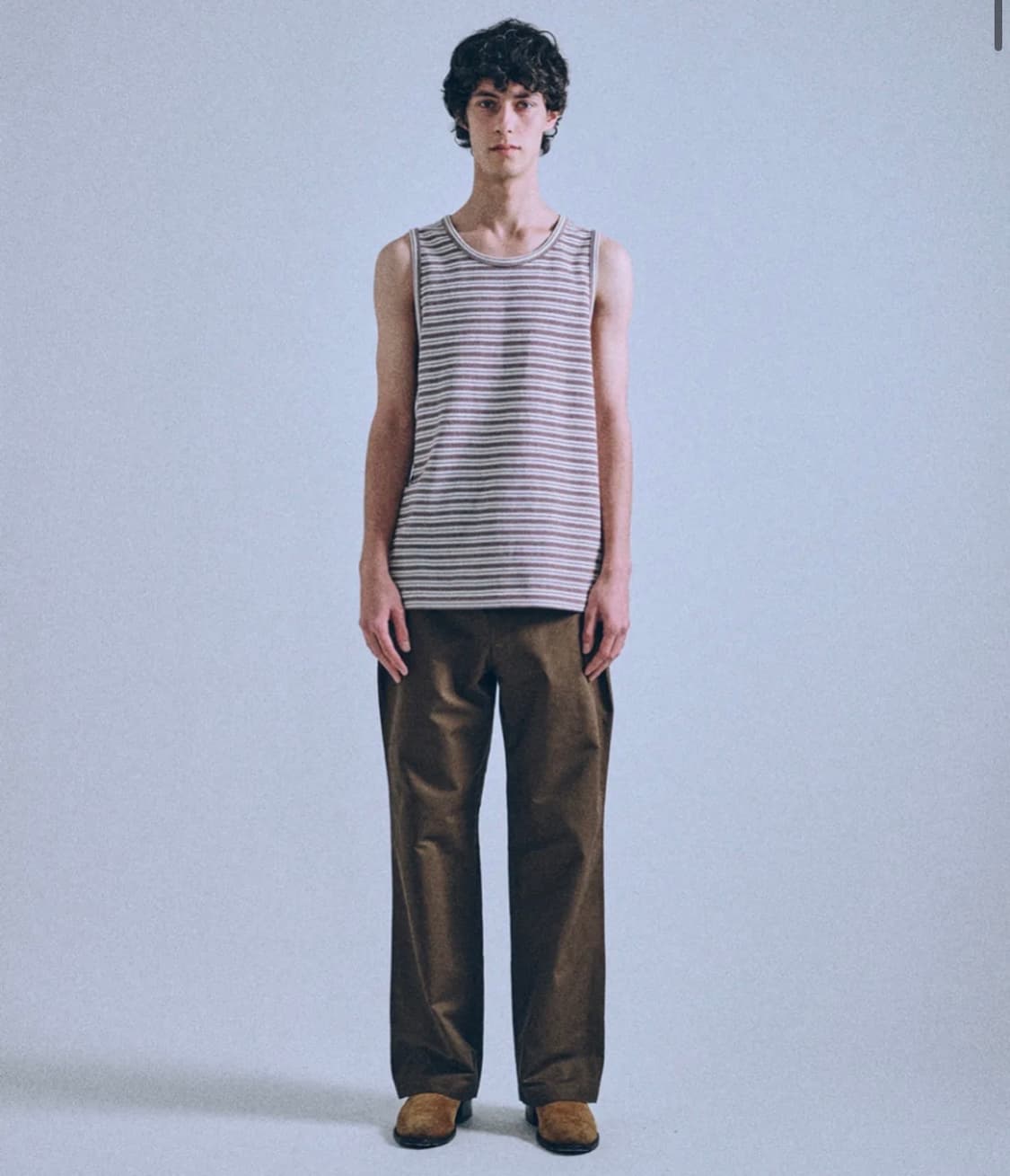노클 Zev Stripe Tank Top Brown 상품이미지3