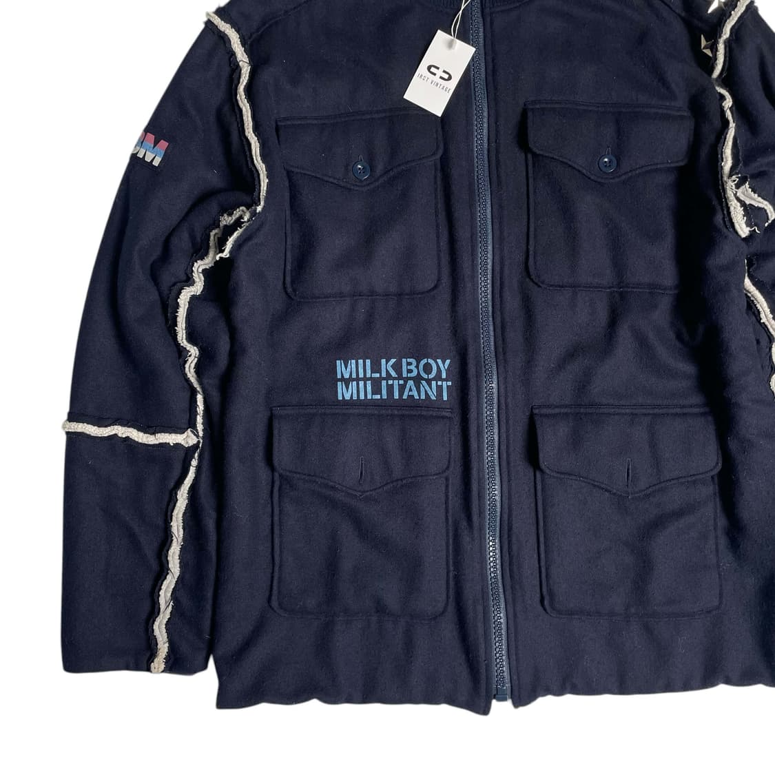 Milkboy 울블렌드 별 스냅 밀리터리 자켓 상품이미지4