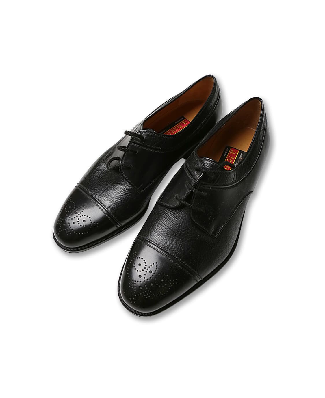 아테스토니 [A. Testoni] 볼로냐 블랙 가죽 윙팁 구두 클래식 상품이미지1