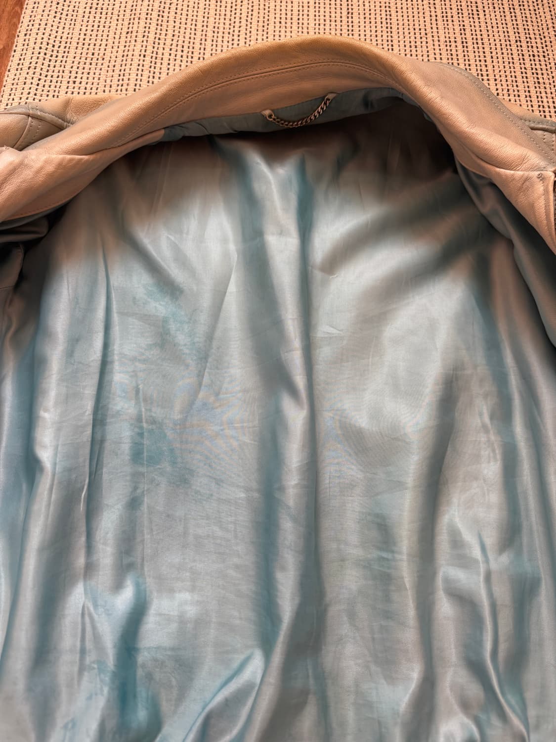 솔리드옴므 22ss 블루 레더 블루종 자켓 상품이미지7