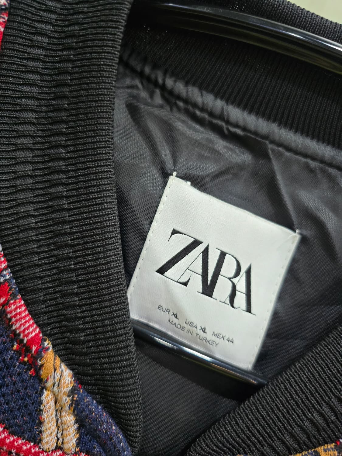 자라 패턴 자수 봄버 자켓 XL 상품이미지10