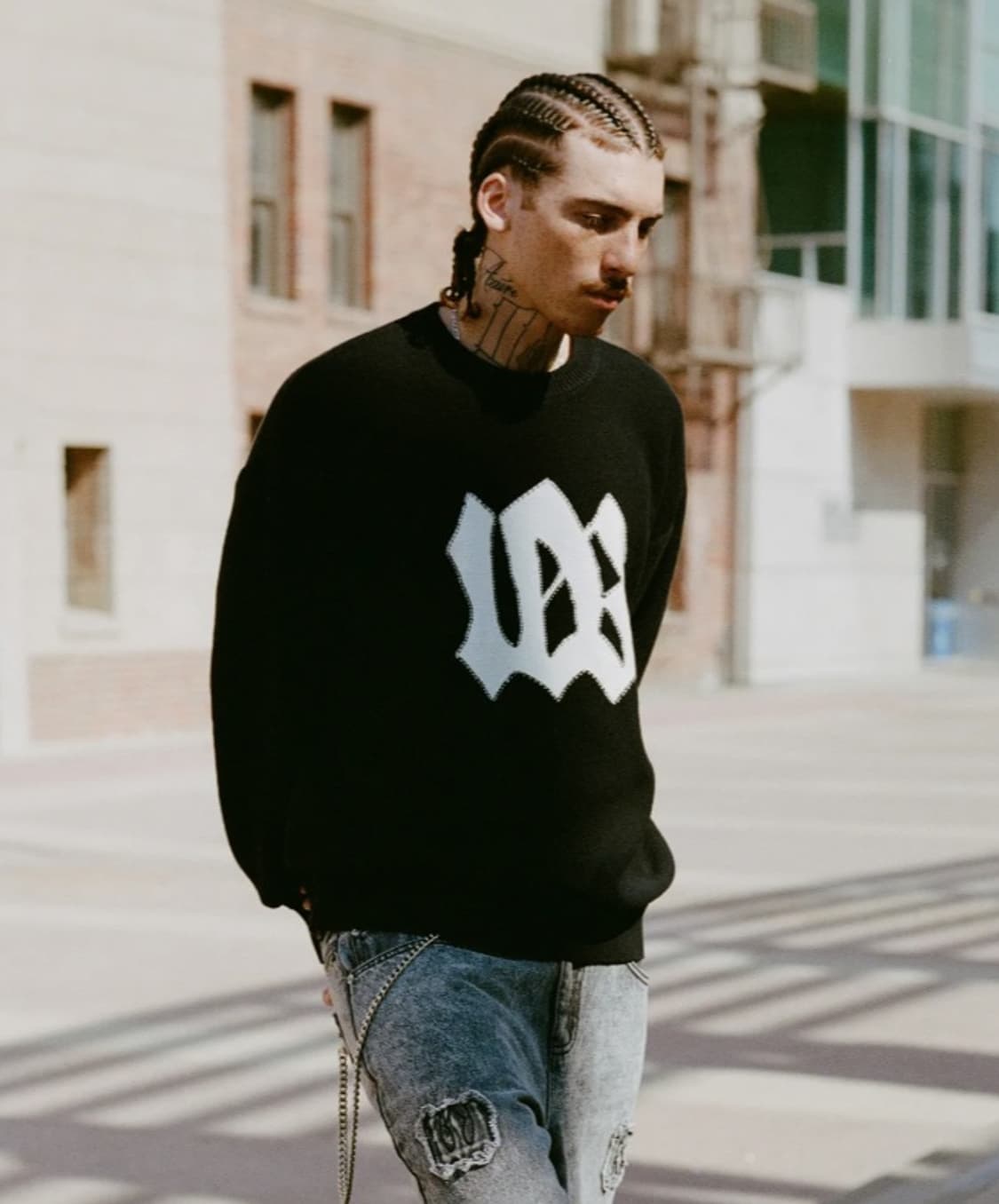 위캔더스 니트 스웨터 블랙 상품이미지2