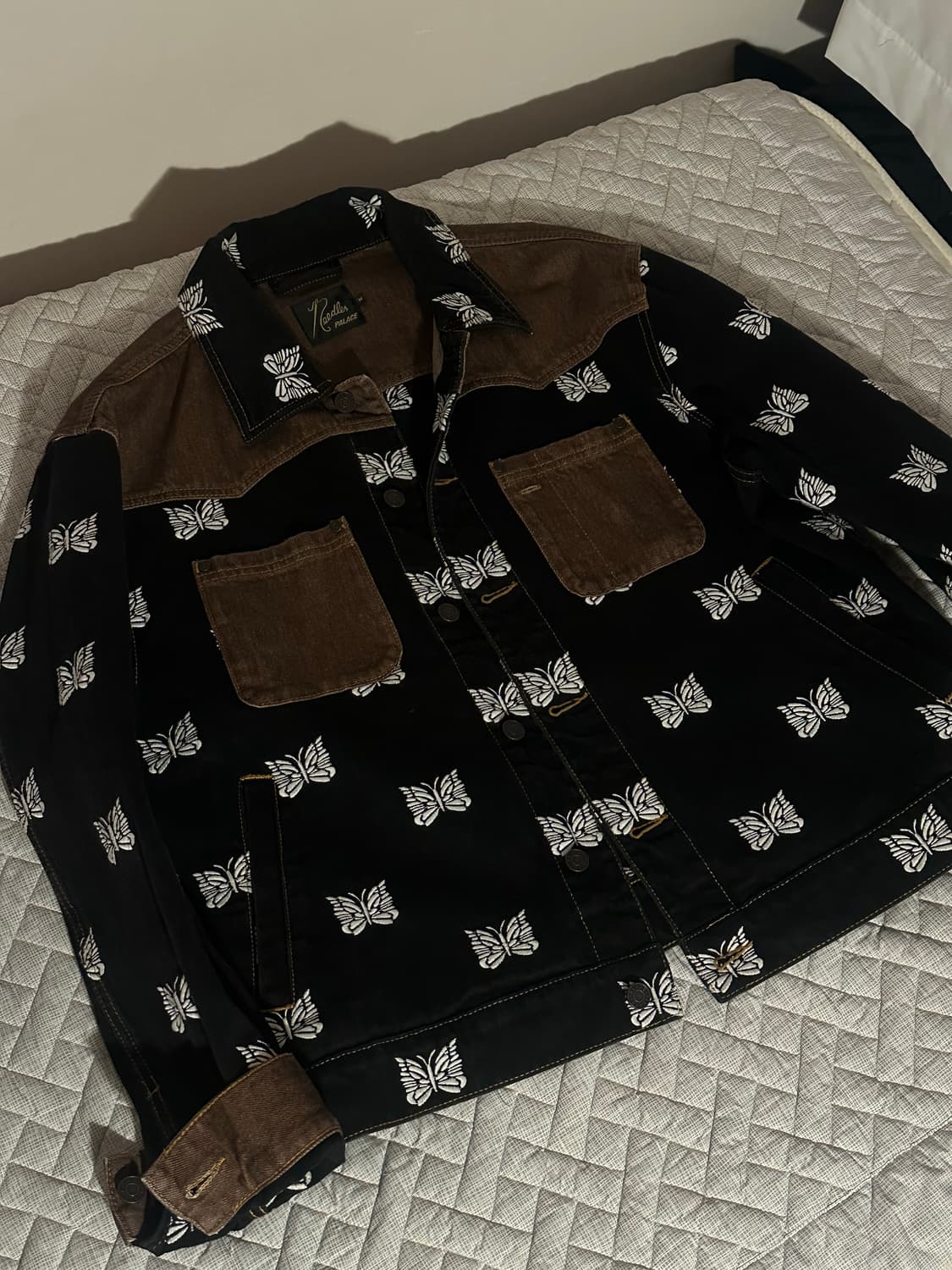 팔라스 x 니들스 웨스턴 데님 자켓 블랙 - 24FW 상품이미지1