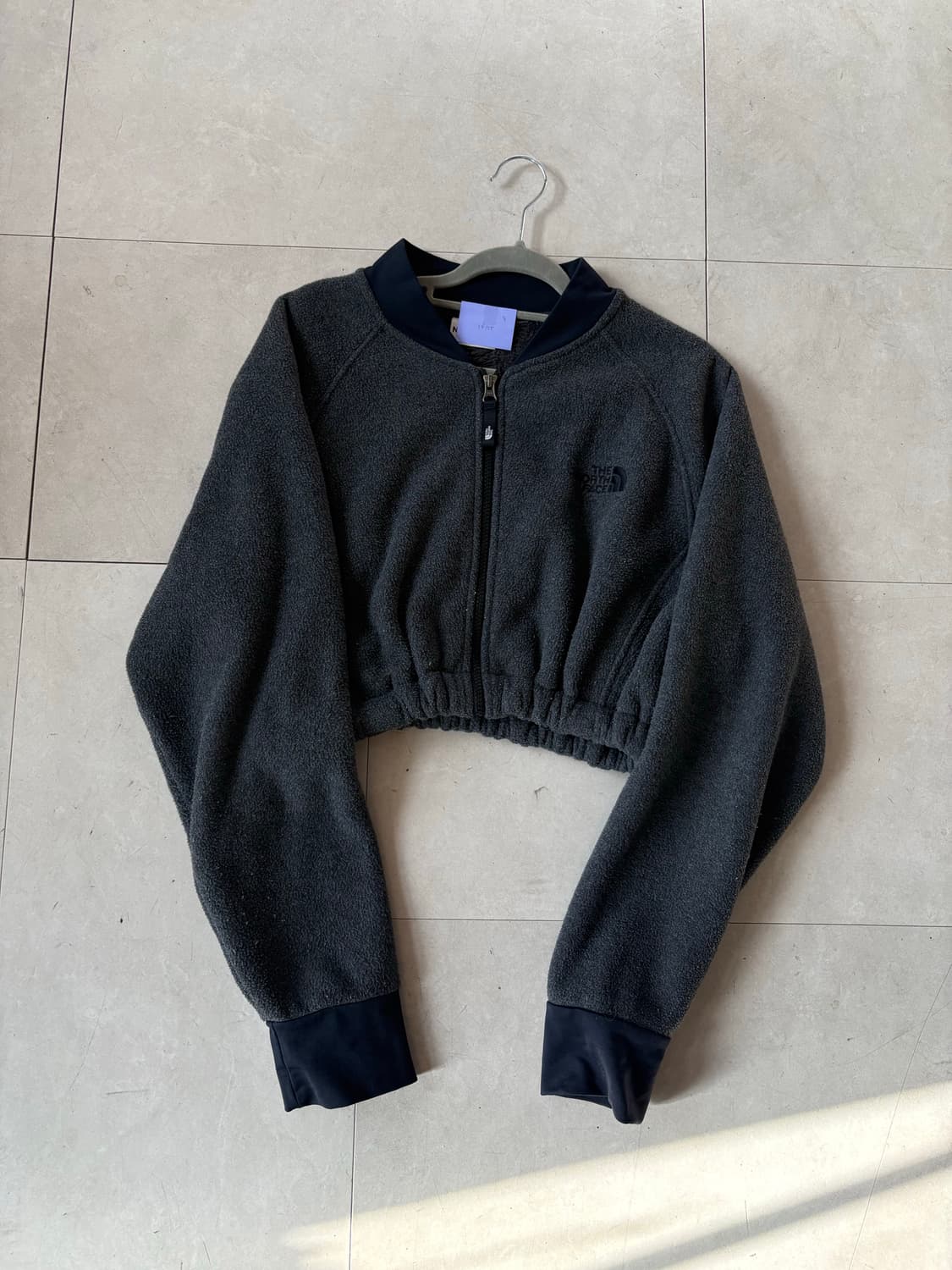 노페 그레이 후리스 반집업 상품이미지6