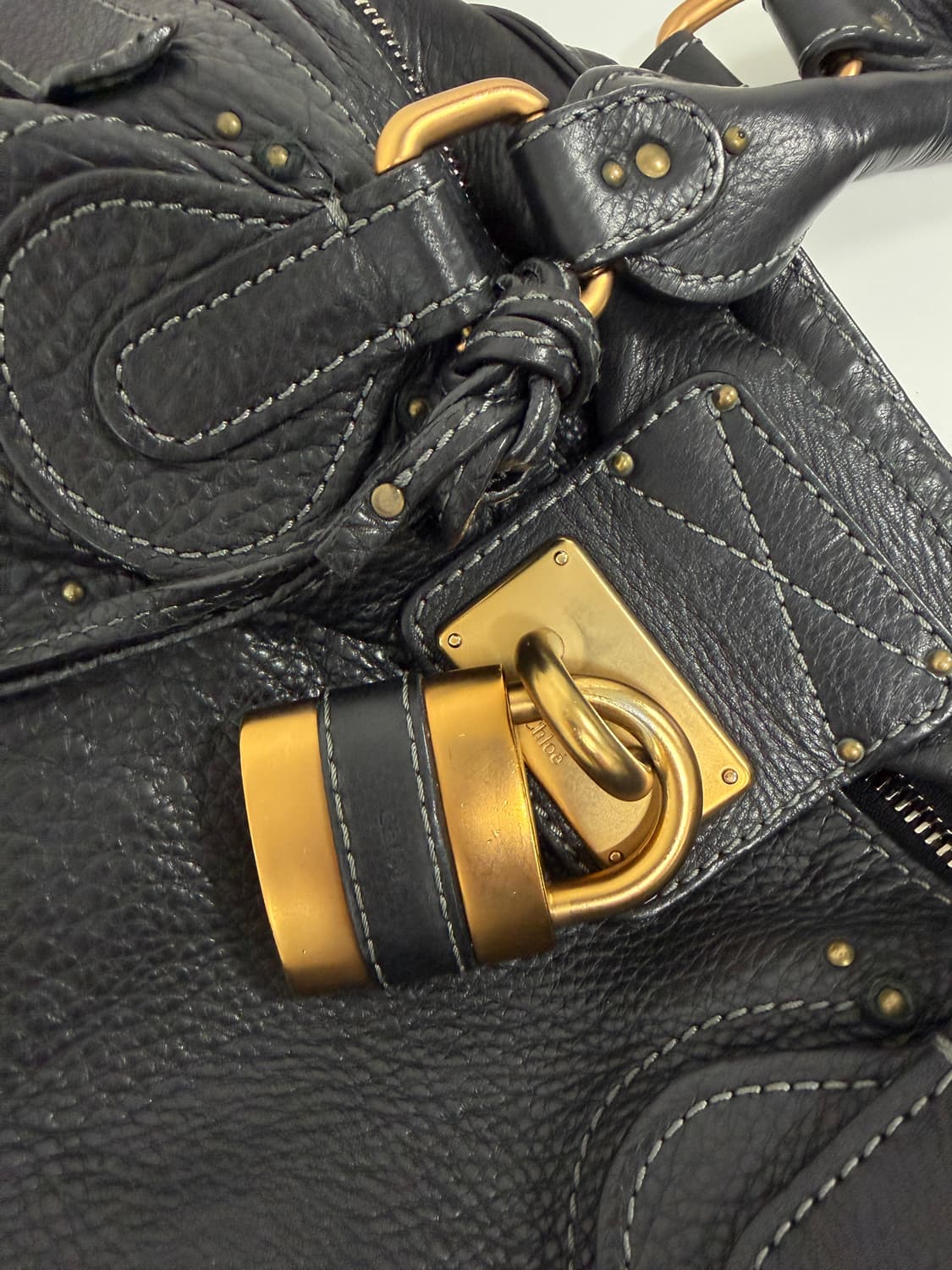 끌로에 패딩턴 자물쇠 백 블랙 상품이미지4