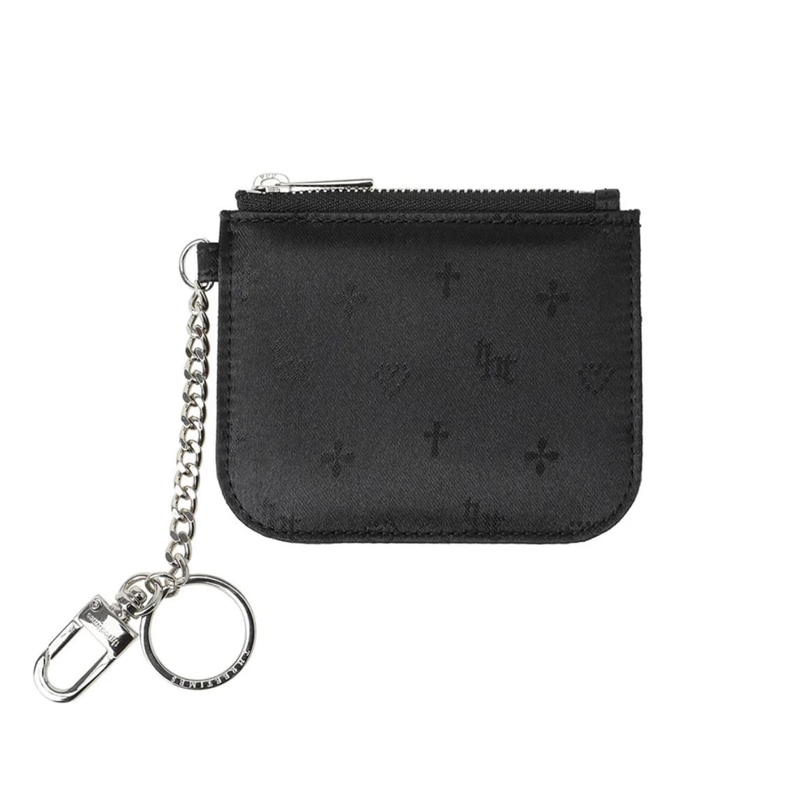 쓰리타임즈 자카드 체인 지갑 새상품 상품이미지1