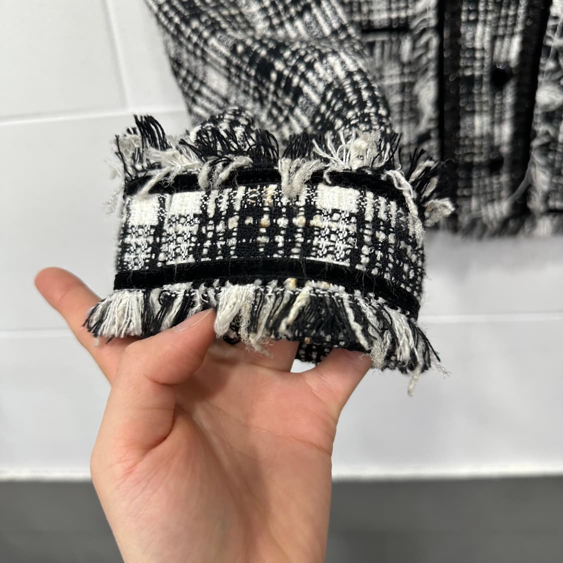 X chromosome in X 트위드 자켓 상품이미지2