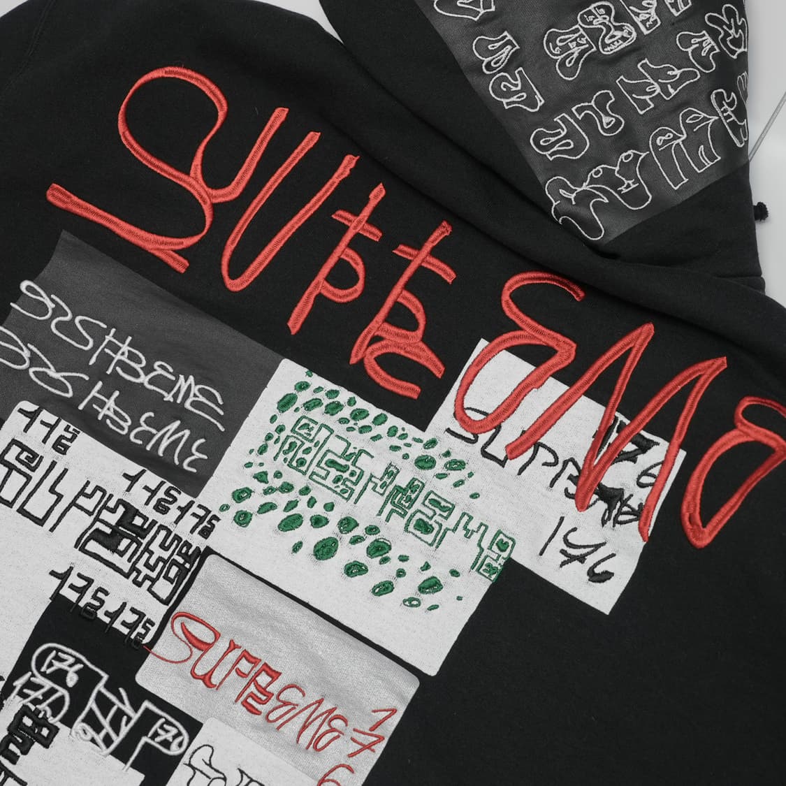 [XL] 슈프림 176 집업 후드 블랙 상품이미지7