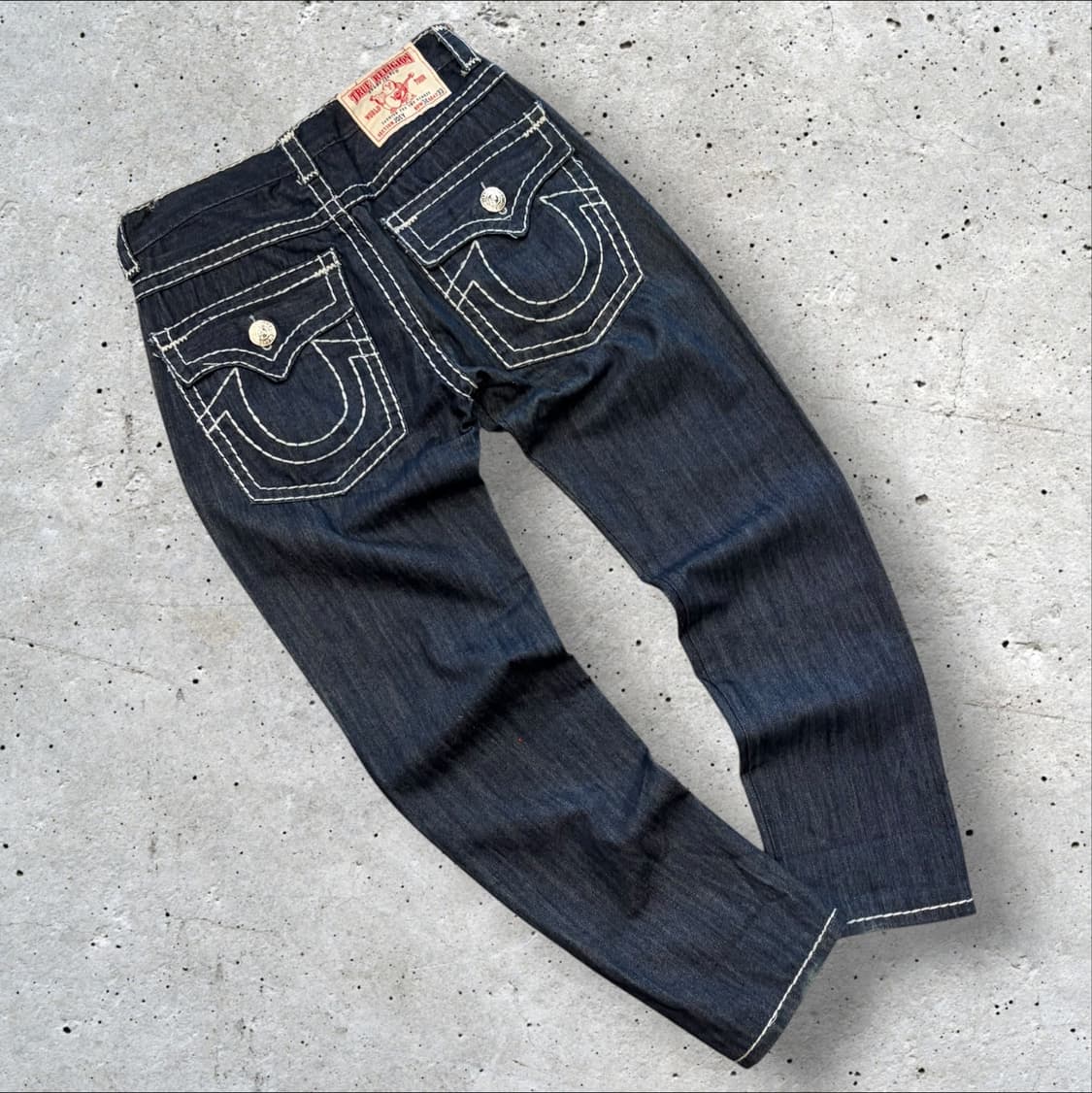 [34x33] 트루릴리젼 조이 스티치 데님 팬츠 청바지 D858 상품이미지1
